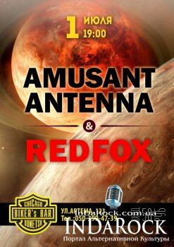  Картинка Amusant Antenna, Red Fox Biker's Bar